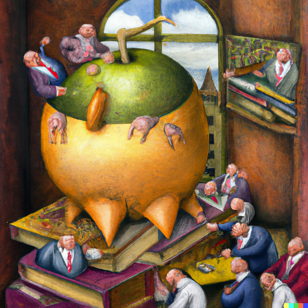 The class is also endowed with a treasury, i.e. funds to be spent, by collective decision, to achieve the goal of the game, Hieronymus Bosch style